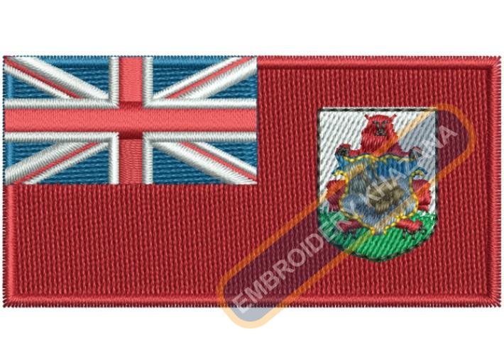 Bermuda flag embroidery design
